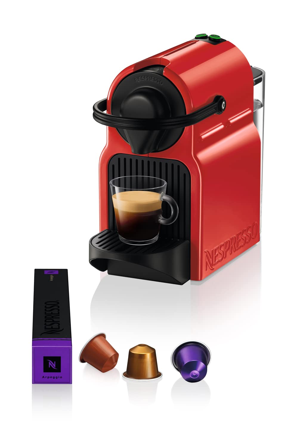 Machine à café à capsules Nespresso Inissia rouge rubis