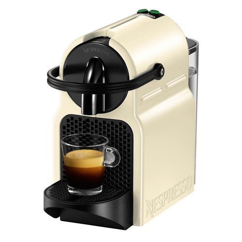 Machine à café à capsules Nespresso Inissia blanc crème, vue de face