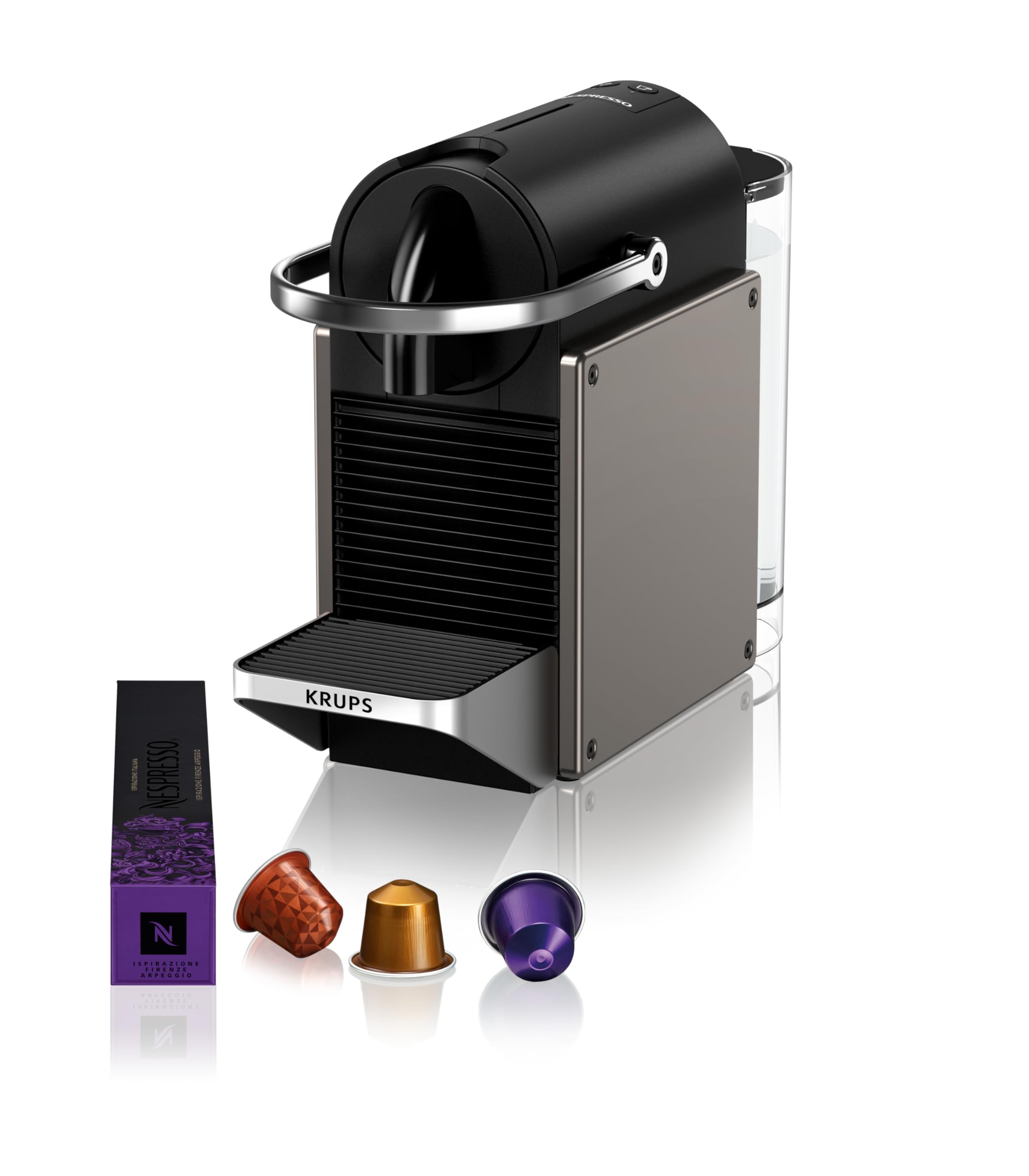 Machine à café à capsules Nespresso Pixie titane