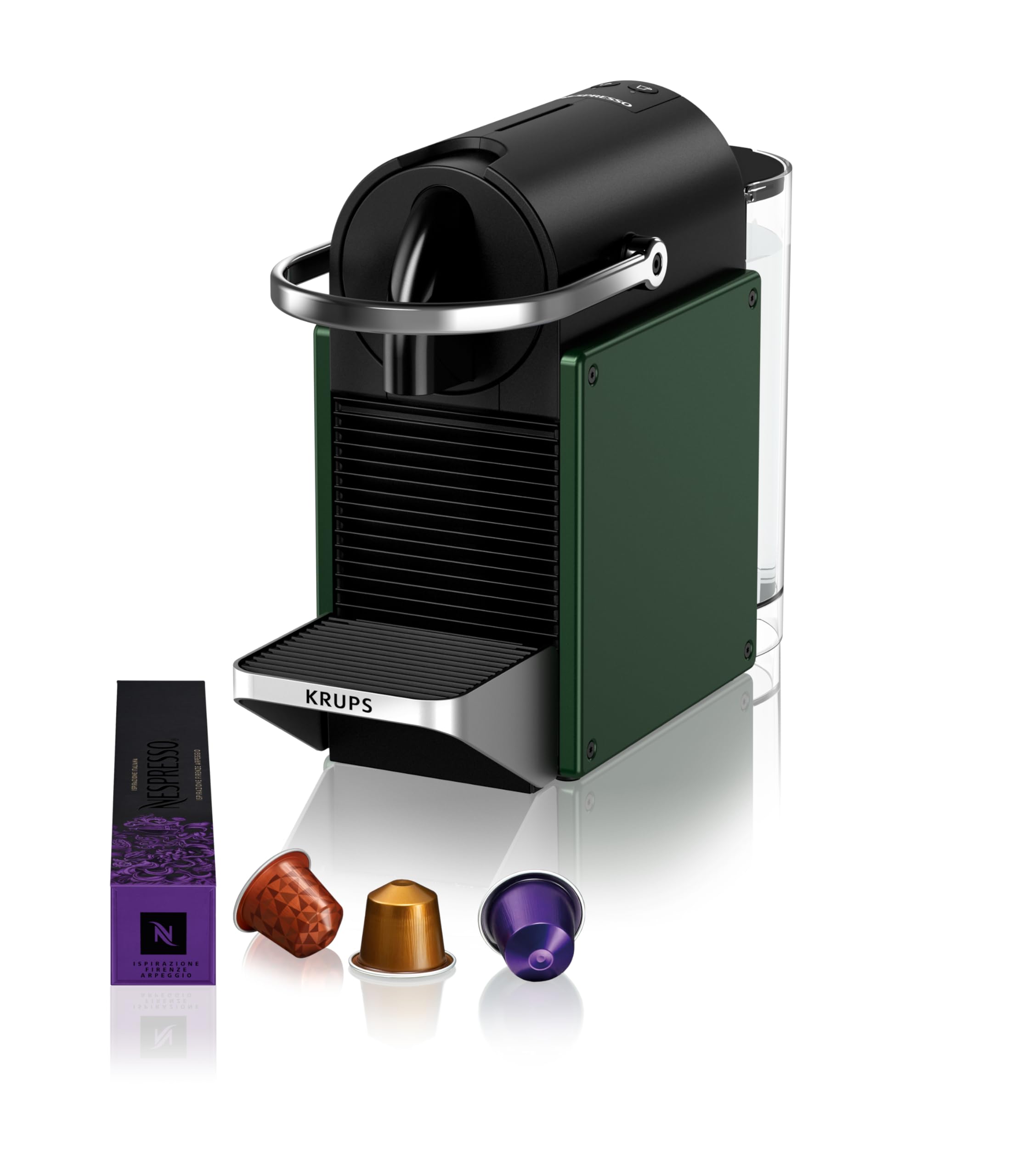 Machine à café à capsules Nespresso Pixie vert foncé